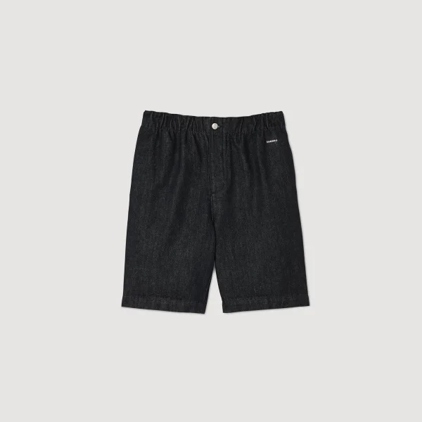 Shop Bermuda En Denim Brut Homme Pantalons & Shorts