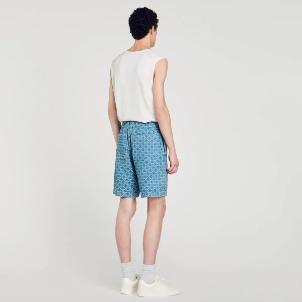 Shop Bermuda En Denim Square Cross Homme Pantalons & Shorts