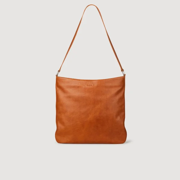 New Besace En Cuir Grainé Homme Grands Sacs | Sacs À Bandoulière