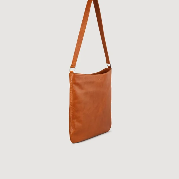 New Besace En Cuir Grainé Homme Grands Sacs | Sacs À Bandoulière