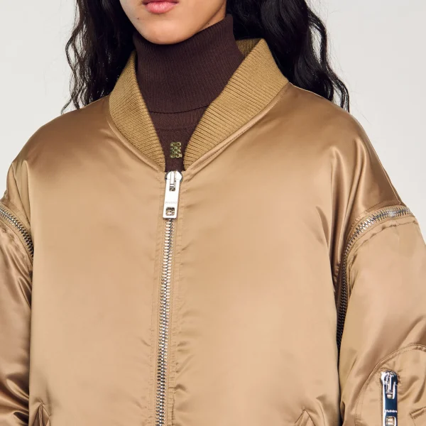 Flash Sale Blouson Bomber Satiné Femme Blousons & Vestes