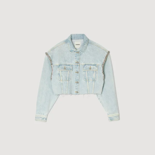 Shop Blouson Court En Denim Femme Blousons & Vestes