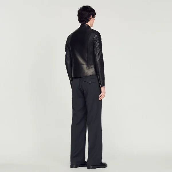 Hot Blouson En Cuir Finitions Matelassées Homme Cuirs | Manteaux & Blousons