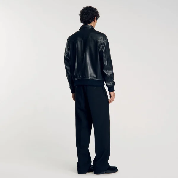 Clearance Blouson En Cuir Lisse Homme Manteaux & Blousons | Cuirs