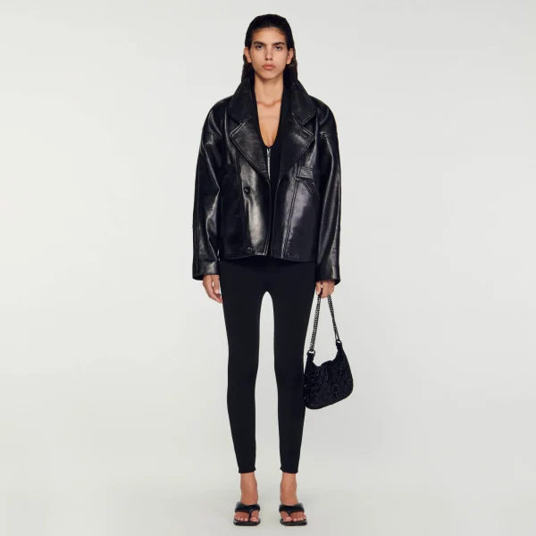 Hot Blouson En Cuir Oversize Femme Manteaux | Blousons & Vestes