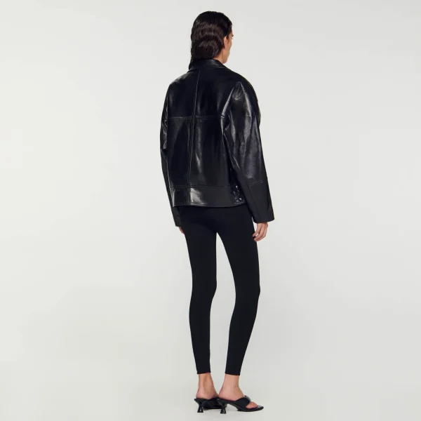 Hot Blouson En Cuir Oversize Femme Manteaux | Blousons & Vestes