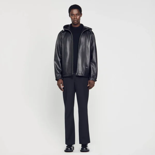 New Blouson Oversize En Cuir Homme Cuirs | Manteaux & Blousons