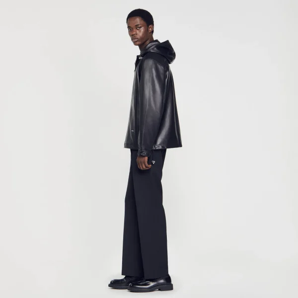 New Blouson Oversize En Cuir Homme Cuirs | Manteaux & Blousons