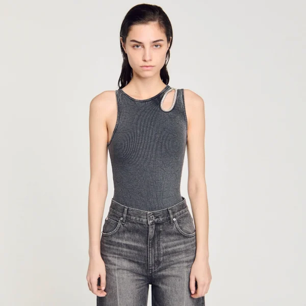 Best Sale Body à épaule Strassée Femme Tops & Chemises