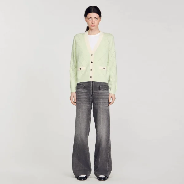 Clearance Cardigan Bicolore Femme Pulls & Cardigans