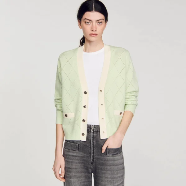 Clearance Cardigan Bicolore Femme Pulls & Cardigans