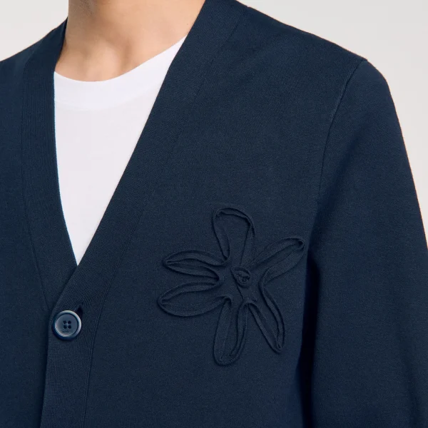 Sale Cardigan Détail Fleur Homme Pulls & Gilets