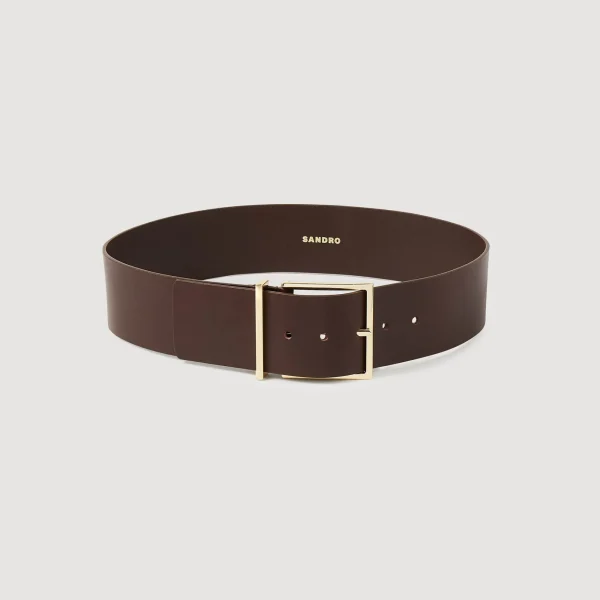 Clearance Ceinture Large En Cuir Femme Ceintures