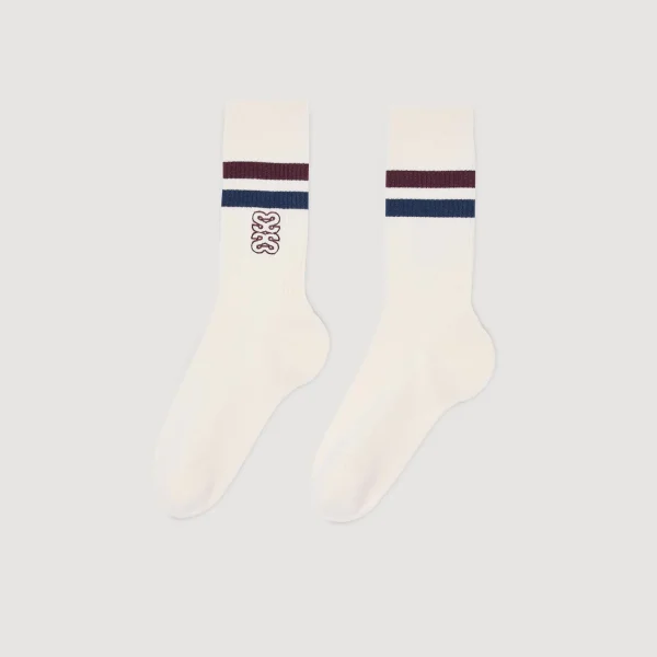 Clearance Chaussettes Brodées Femme Chaussettes