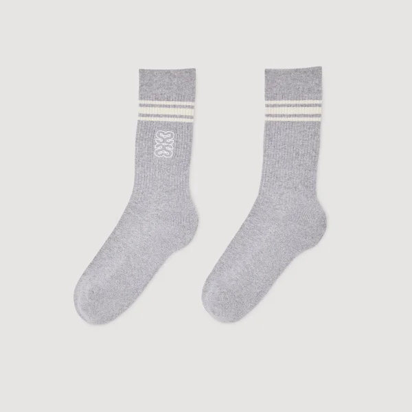 Clearance Chaussettes Brodées Femme Chaussettes