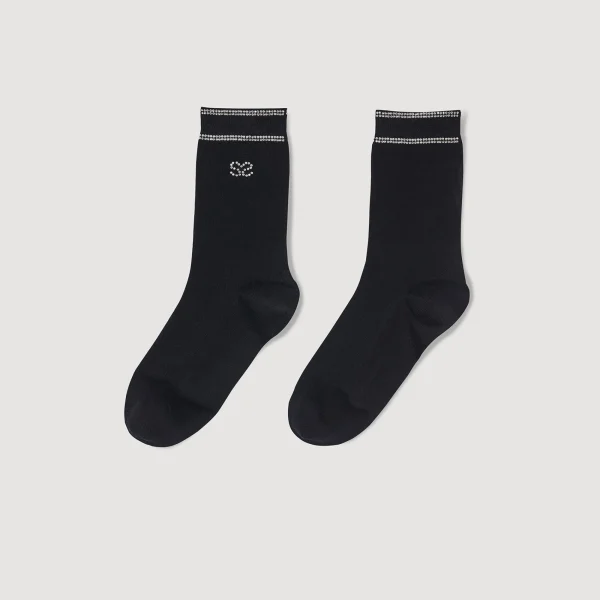 Clearance Chaussettes Strassées Femme Chaussettes