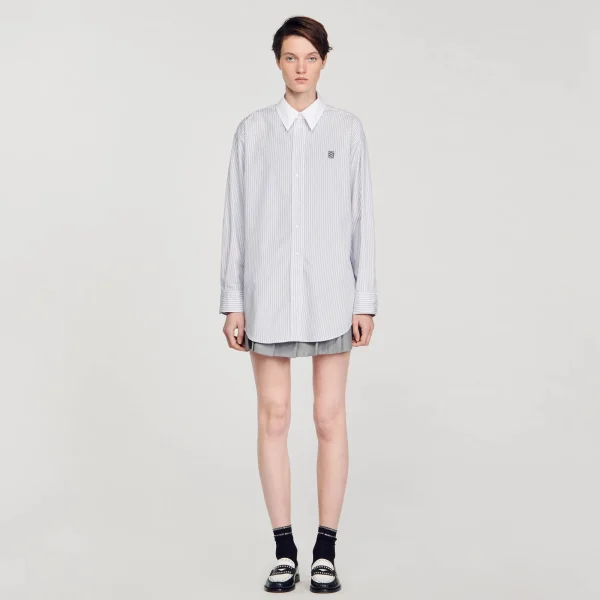 New Chemise Oversized à Rayures Femme Tops & Chemises