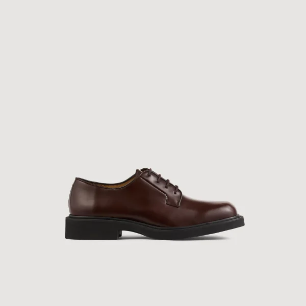 Cheap Derbies En Cuir Glacé Homme Chaussures De Ville