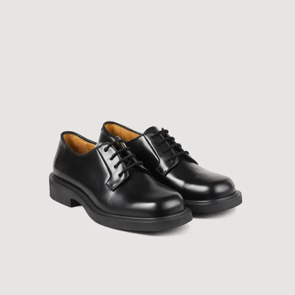 Cheap Derbies En Cuir Glacé Homme Chaussures De Ville