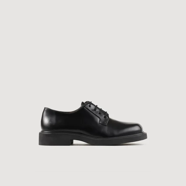 Cheap Derbies En Cuir Glacé Homme Chaussures De Ville