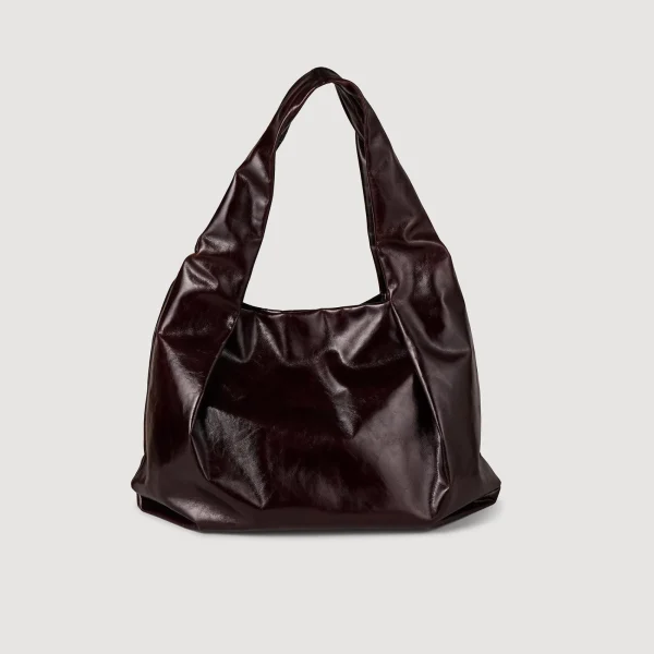 Best Sale Grand Sac En Cuir Brillant Femme Sacs Cabas | Sacs Porté Épaule