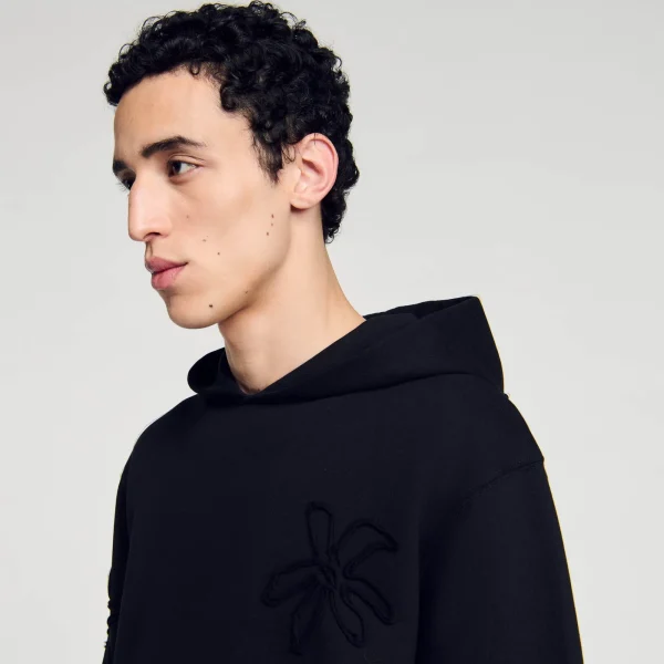 Cheap Hoodie à Capuche Orné De Fleurs Homme Sweats & Joggings