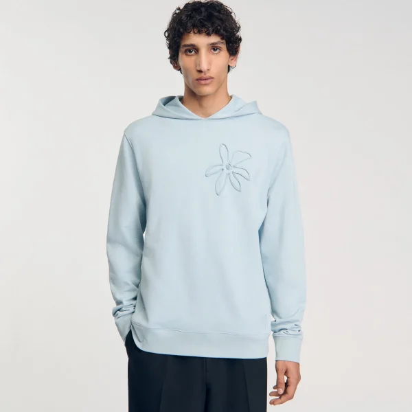 Outlet Hoodie Fleur à Capuche Homme Sweats & Joggings