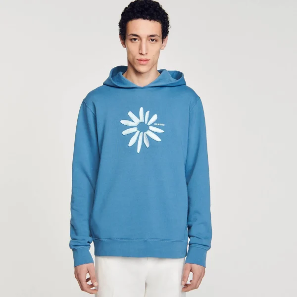 Clearance Hoodie Fleur En Coton Homme Sweats & Joggings