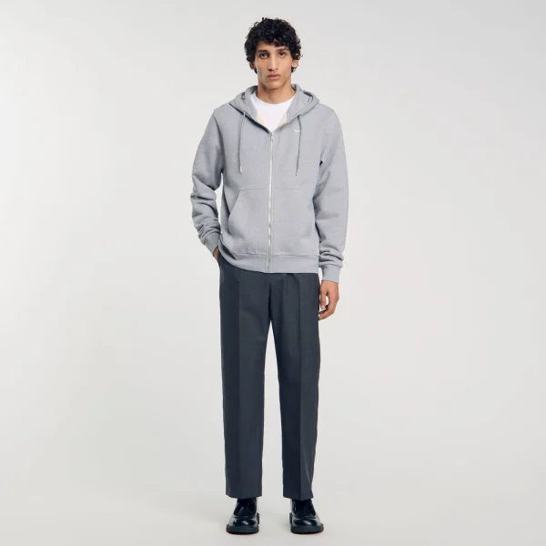 Clearance Hoodie Homme Brodé En Coton Biologique Homme Sweats & Joggings