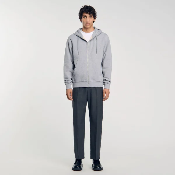 Clearance Hoodie Homme Brodé En Coton Biologique Homme Sweats & Joggings