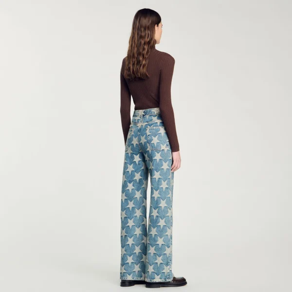 Discount Jean à Jacquard étoiles Femme Pantalons & Jeans | Ensembles