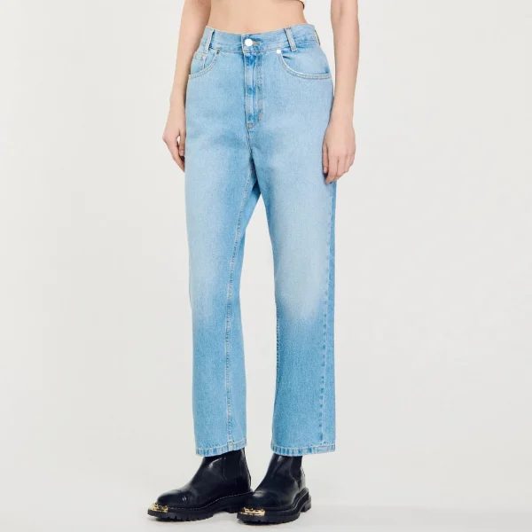 Hot Jean Droit Taille Basse Femme Pantalons & Jeans