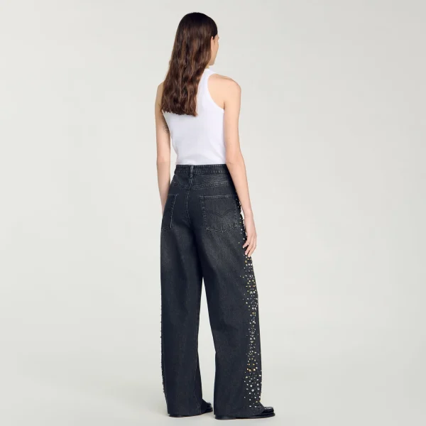 Discount Jean Large Strassé Femme Pantalons & Jeans