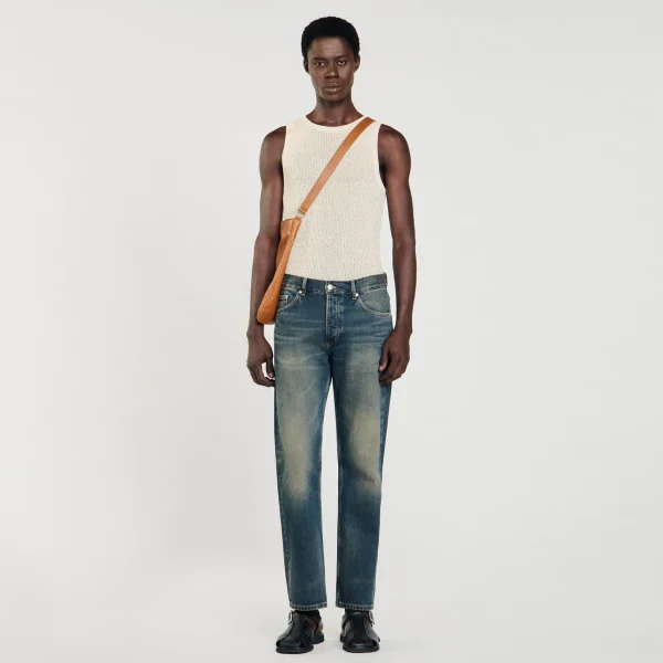 Best Sale Jean Regular Délavé Homme Jeans