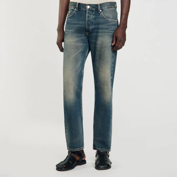 Best Sale Jean Regular Délavé Homme Jeans