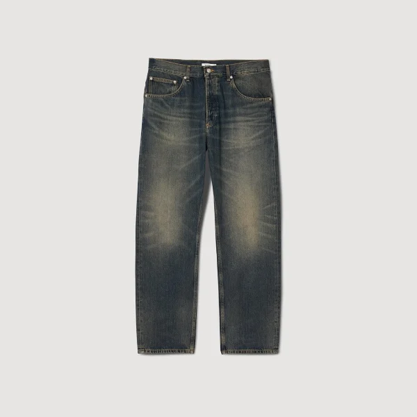 Best Sale Jean Regular Délavé Homme Jeans