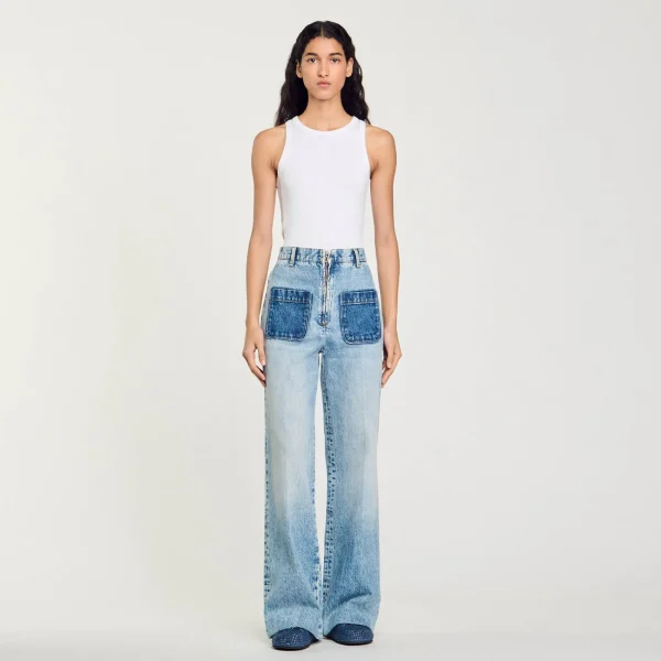 Store Jean Taille Haute Femme Pantalons & Jeans