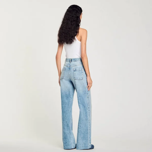 Store Jean Taille Haute Femme Pantalons & Jeans