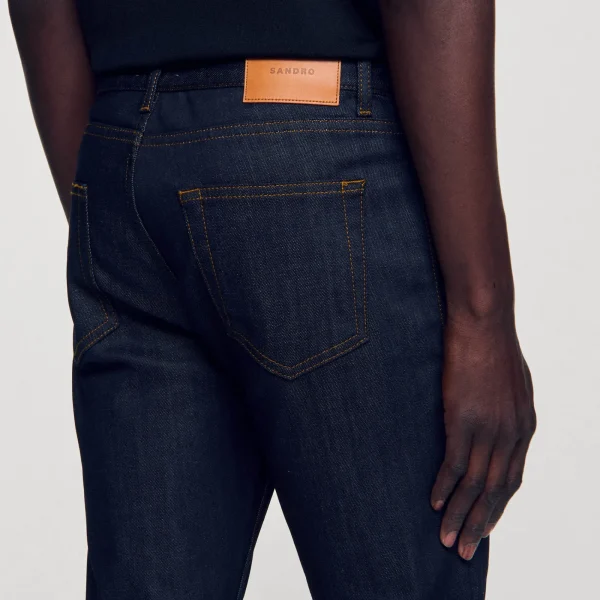 Outlet Jean étroit Avec Délavage Waterless Homme Jeans