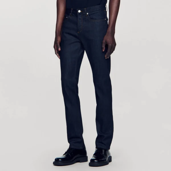 Outlet Jean étroit Avec Délavage Waterless Homme Jeans