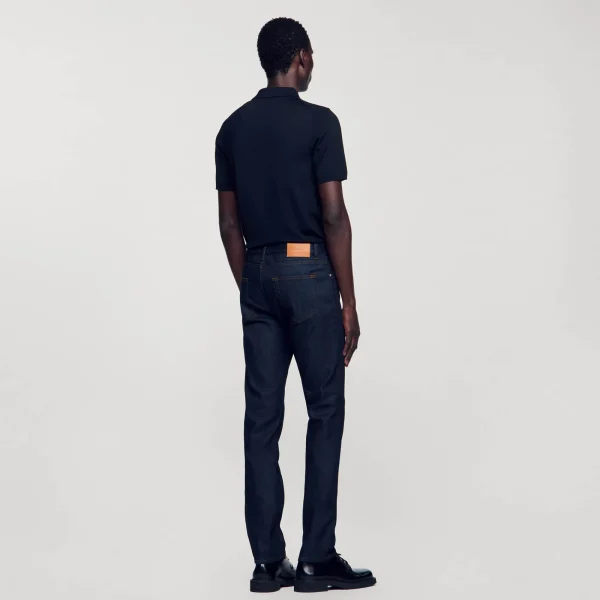 Outlet Jean étroit Avec Délavage Waterless Homme Jeans