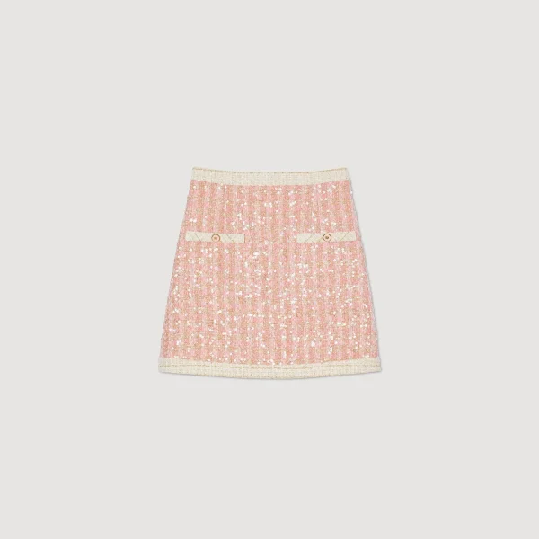 Discount Jupe Courte En Tweed Femme Ensembles | Jupes & Shorts