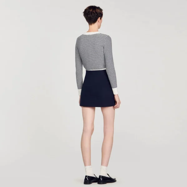 New Jupe Courte En Twill De Laine Femme Costumes | Jupes & Shorts