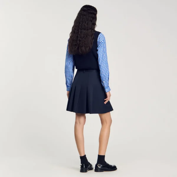 Store Jupe Courte Plissée Asymétrique Femme Jupes & Shorts