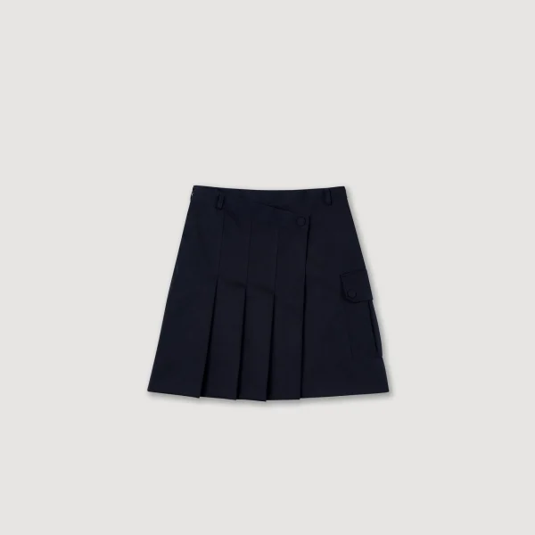 Store Jupe Courte Plissée Asymétrique Femme Jupes & Shorts