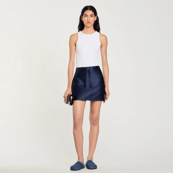 Shop Jupe Courte Satinée Femme Jupes & Shorts