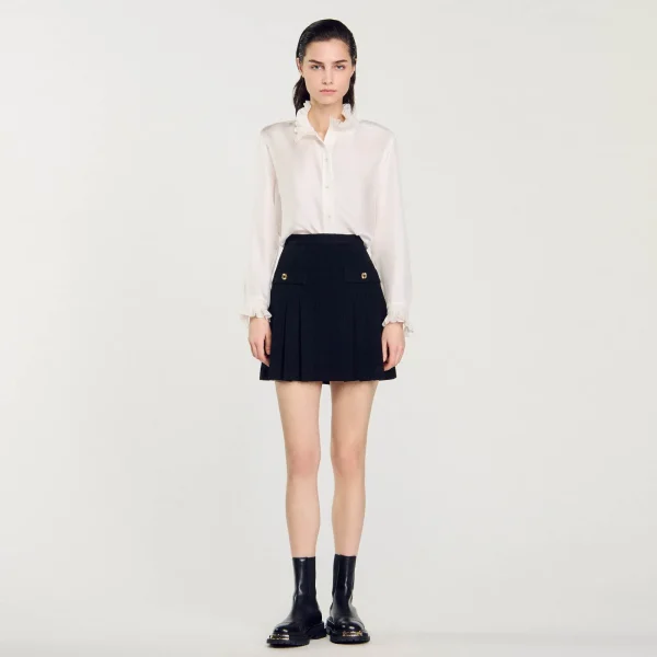 Discount Jupe Plissée En Tweed Femme Ensembles | Jupes & Shorts