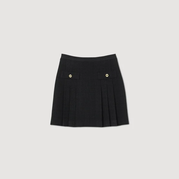 Discount Jupe Plissée En Tweed Femme Ensembles | Jupes & Shorts