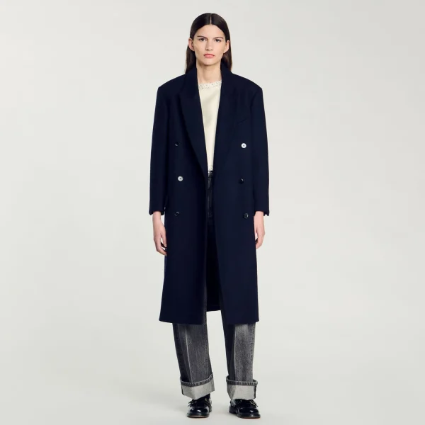 Flash Sale Manteau Long En Laine Mélangée Femme Manteaux