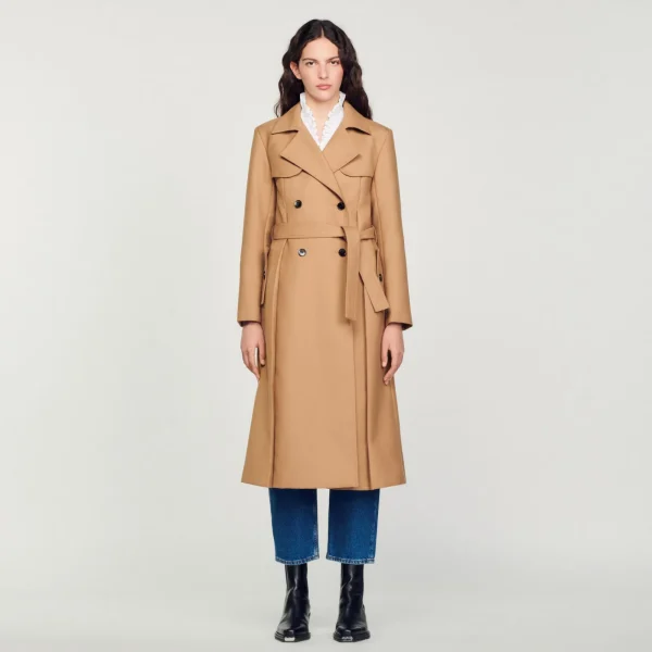 Hot Manteau Long Style Trench Femme Manteaux